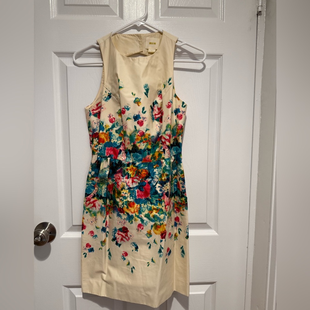 Maeve - Cream Floral Midi Dress